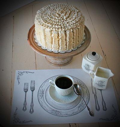 Ivory Ruffle Cake - Cake by Melissa