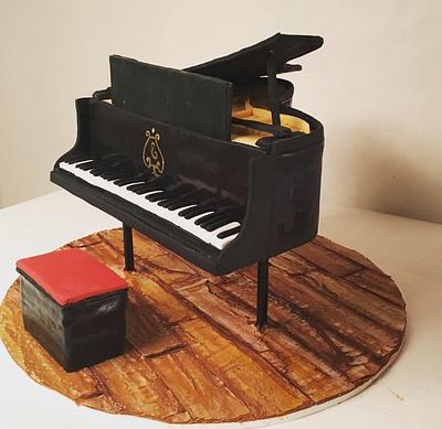 The Piano Man - Cake by The Hot Pink Cake Studio by Ipshita