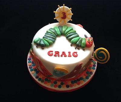 Hungry Caterpillar theme cake  - Cake by CAKE! ...by Kate