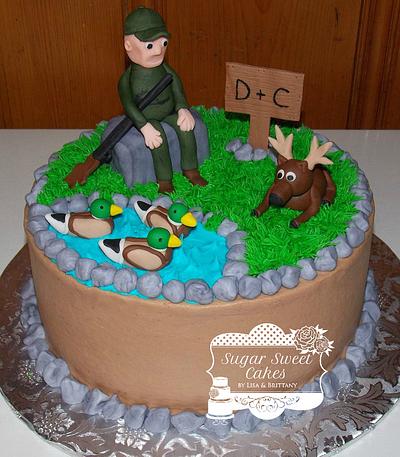 Hunting Grooms  - Cake by Sugar Sweet Cakes