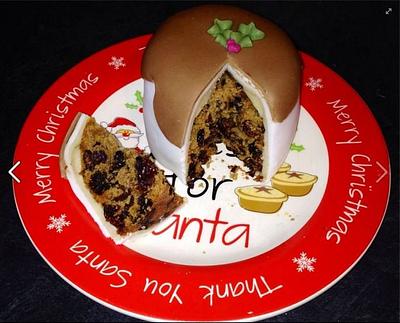mini christmas cake for santa  - Cake by elaine