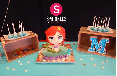 Chibi Mermaid  - Cake by Sprinkles Cake Studio