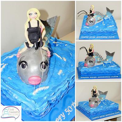3d Fish cake with Figurine  - Cake by Five Sweets Melbourne