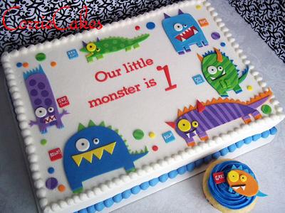 birthday monsters - Cake by Corrie