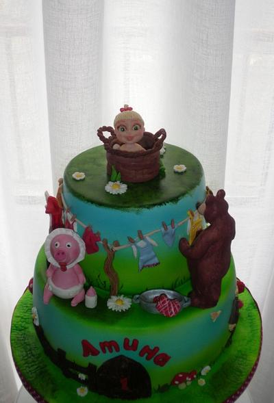 Masha and  bear - Cake by Rositsa Lipovanska