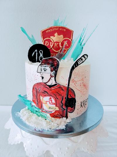 Hockey player - Cake by alenascakes