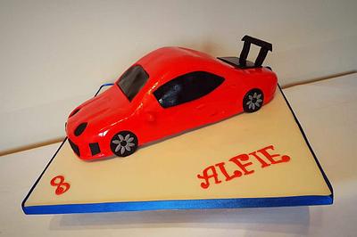 Red sports car  - Cake by Dawn Wells