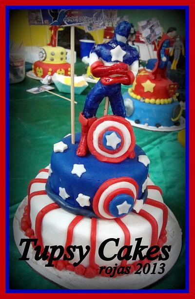 captain america cake - Cake by tupsy cakes