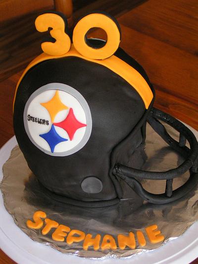 Steelers Helmet - Cake by Cake Creations by Christy