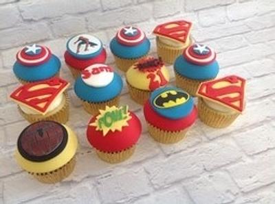Superhero Cupcakes - Cake by Babycakes & Roses Cakecraft