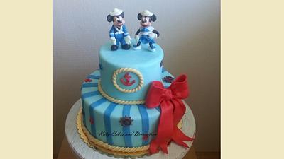 Mickey and  Minnie Mause sailors - Cake by Katya