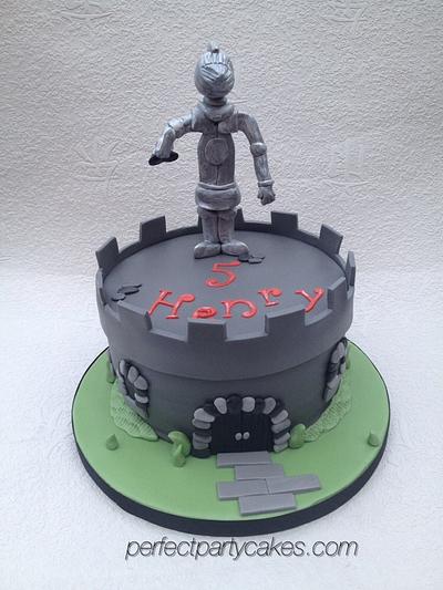 A knight and his castle - Cake by Perfect Party Cakes (Sharon Ward)