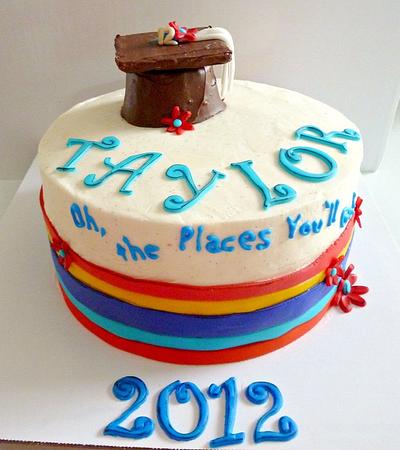 Oh, the places you'll go - Cake by Dawn