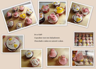 Babyshower Girl - Cupcakes - Cake by Cakes-n-Sweets