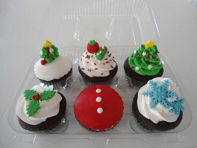 Christmas Cupcake 6 pack - Cake by Sugar Me Cupcakes