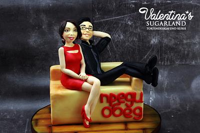 TV host as sugar figurines - Cake by Valentina's Sugarland