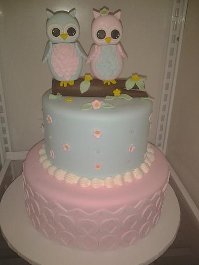 baby shower owl cake - Cake by Rosa