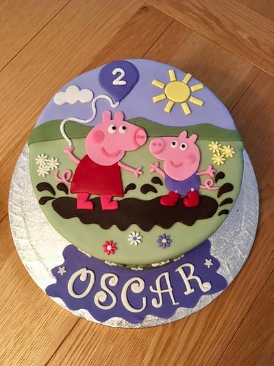 Peppa Pig cake - Cake by Jacky Hayes