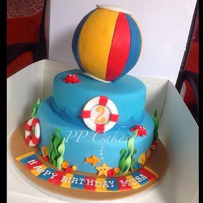 Beachball/Under The Sea Cake - Cake by PPCakes