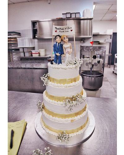 Wedding cake nude look - Cake by Donatella Bussacchetti