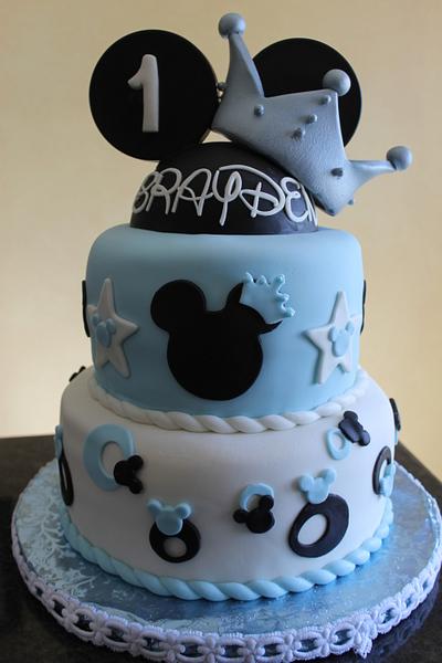 Disney Themed 1st Birthday Cake - Cake by Pam and Nina's Crafty Cakes