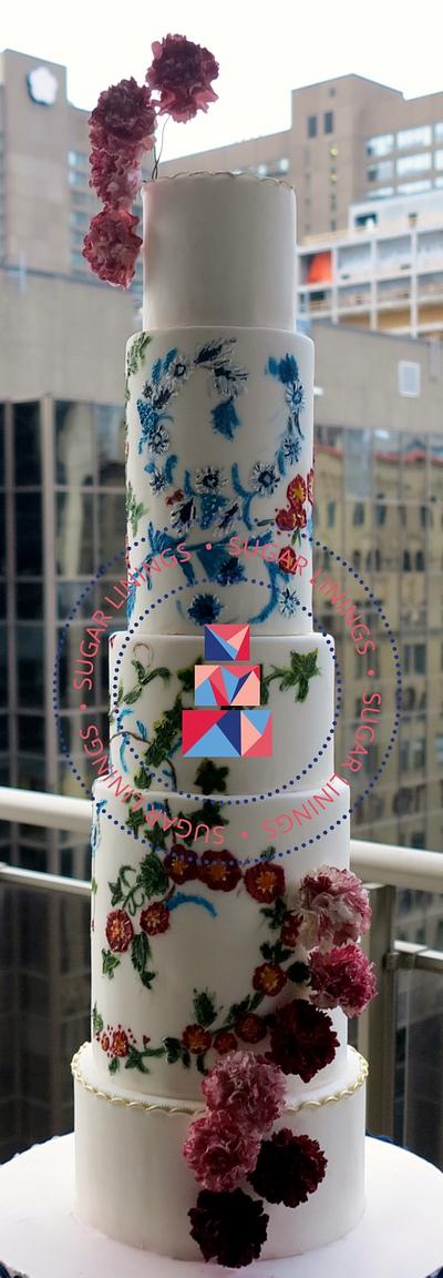 wedding cake  - Cake by Sugar Linings