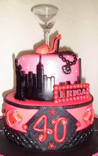 Sex and the City style Birthday Cake - Cake by Joyce Nimmo