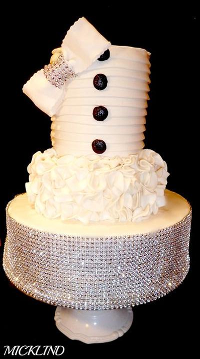 A BLING WEDDING CAKE - Cake by Linda