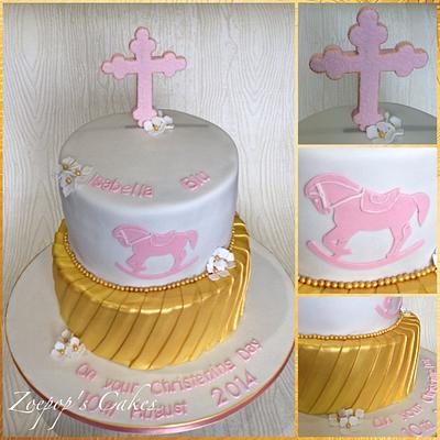 Rocking horse Christening cake - Cake by Zoepop