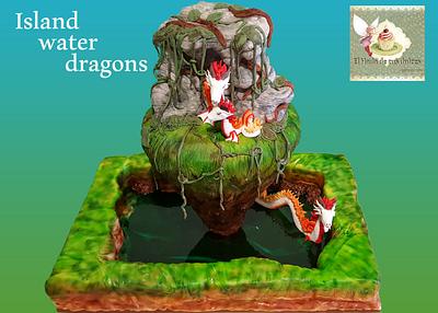 water dragons Island - Cake by vanesa arias