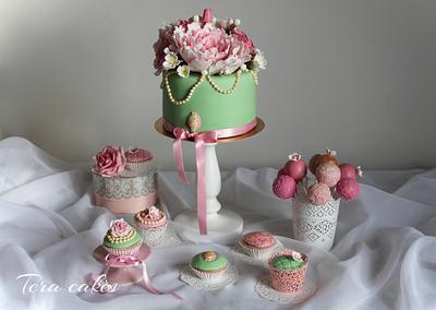 Flower sweet bar - Cake by Tera cakes