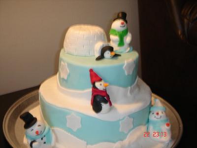 Winter Fun Cake - Cake by Yummy Cakes 4 U