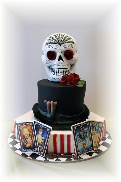 Mardi Gras / Voodoo cake - Cake by Tammy Mashburn