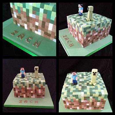 Minecraft cake - Cake by Rachael Osborne