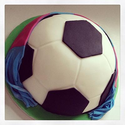 Football cake  - Cake by Victoria's Cakes