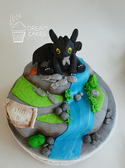 Toothless cake!! - Cake by Dream Cakes Enschede