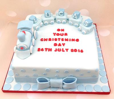 Train Christening cake  - Cake by Yvonne Beesley