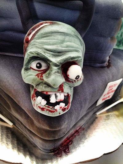 Zombies attack!! Spooky!  - Cake by daniela cabrera 