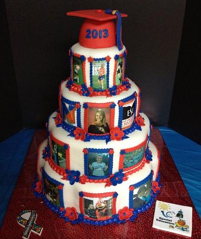 Timeline Graduation Cake - Cake by Tracy's Custom Cakery LLC