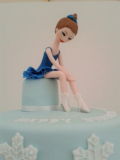 Ice Skating Birthday Cake  - Cake by Laras Theme Cakes