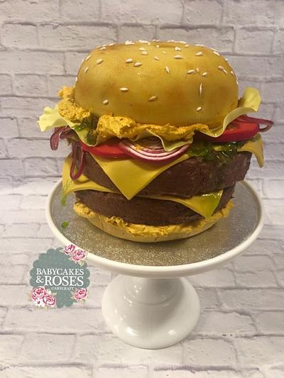 Burger Cake - Cake by Babycakes & Roses Cakecraft