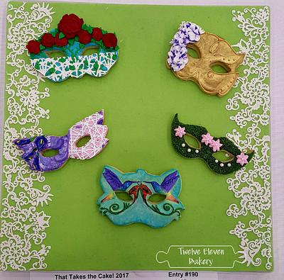 A Garden Masquerade  - Cake by Shannon @ Kitchen Witch Chronicles 