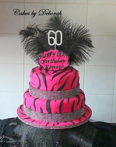 Zebra Print - Cake by cakesbydeborah