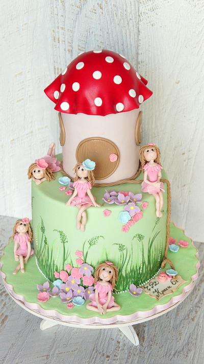 cake with fairies - Cake by hrisiv