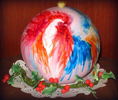 Christmas tree toy "the year of the rooster" - Cake by Sweet pear	