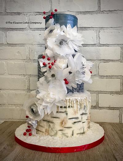 Winter wafer paper wonderland  - Cake by The Elusive Cake Company