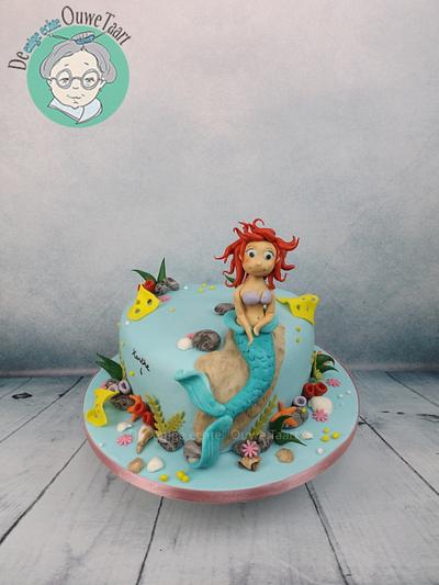 Ariel cake for my daughter - Cake by DeOuweTaart