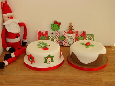 Christmas Cake 1 and 2 - Cake by Nelmarie