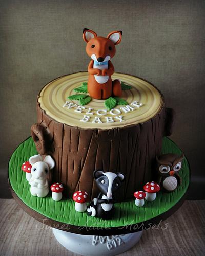 Welcome Baby Woodland Cake - Cake by Stephanie