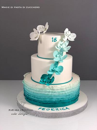 Orchid cake - Cake by Mariana Frascella